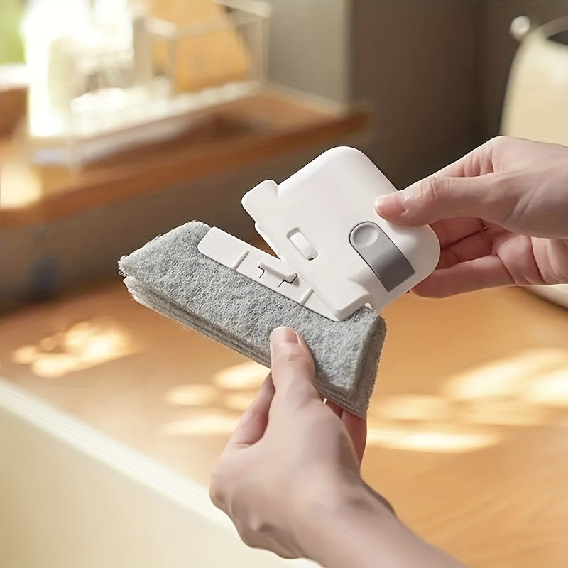 2-in-1 Handheld Groove Cleaning Tool Durable Plastic Easy-Grip for Windows and Doors