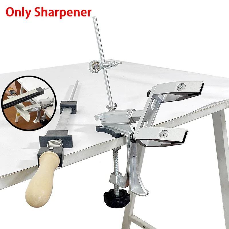 Olmos to'plami va 360° aylanadigan qo'lda ishlash bilan statik burchakli pichoq silliqlash moslamasi