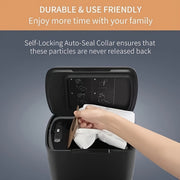 6 ta paket vakuum changyutgich qopqog'i katta sig'imli, oson o'rnatiladi, oq yuqori, jigarrang asos