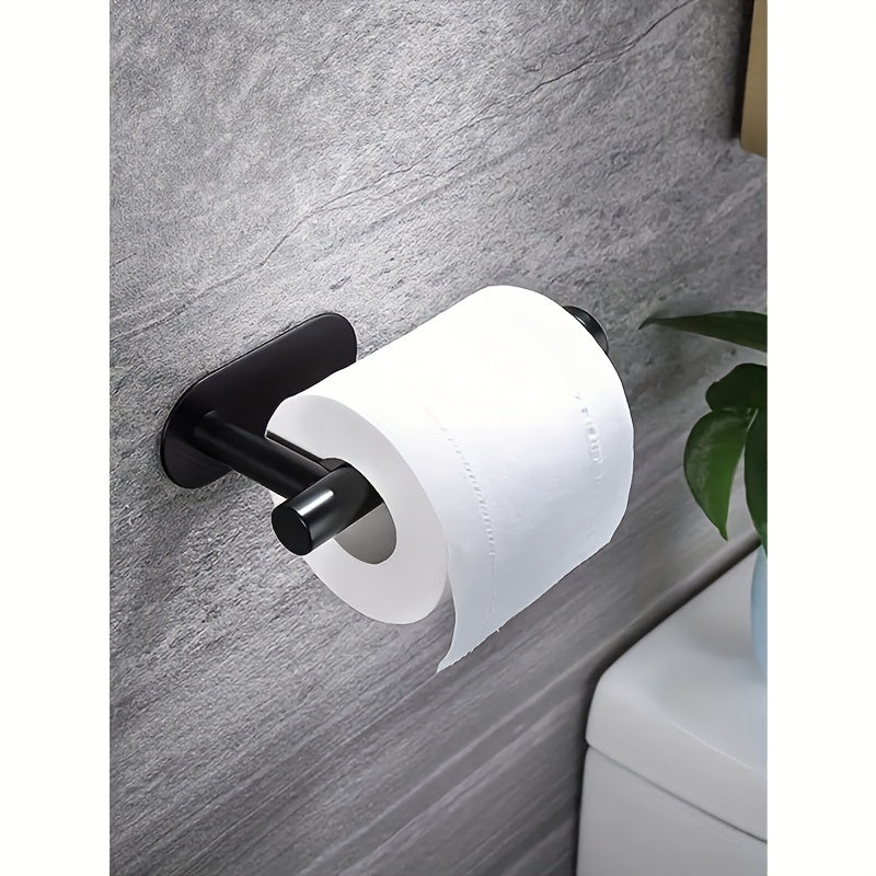Stainless Steel Self-Adhesive Toilet Paper Holder Wall Mount Bathroom Accessory