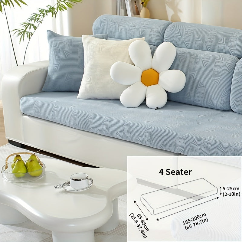 Чехол для дивана жаккард с универсальной посадкой и эластичным дизайном для защиты мебели и домашнего декора в любой комнате.