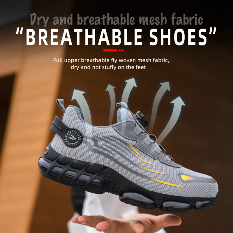 Barcha mavsumlar uchun nafas oladigan mato, pastki poyabzal, dumaloq barmoqli, elastik yopilish va oltin bosh qopqog'i bilan sport poyabzali