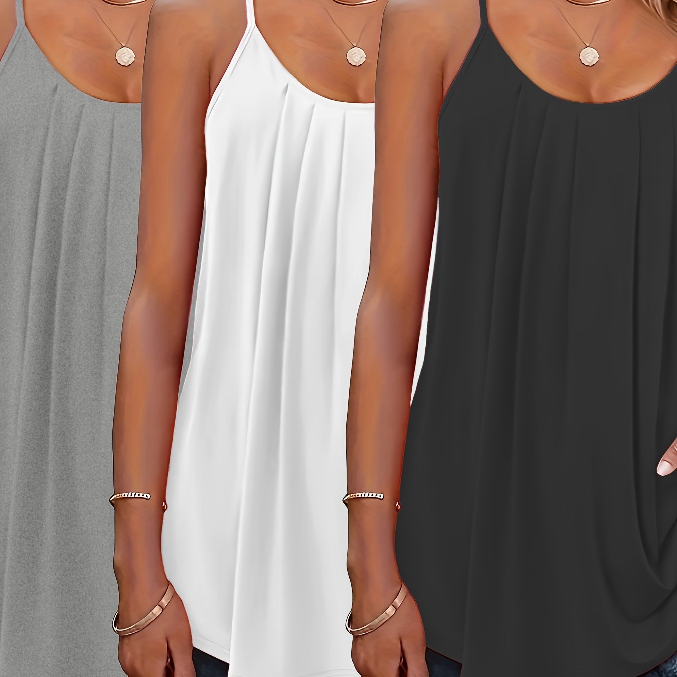 Ayollar uchun bezsiz yengsiz yelek to'plami katta o'lcham yumshoq mato oddiy yozgi