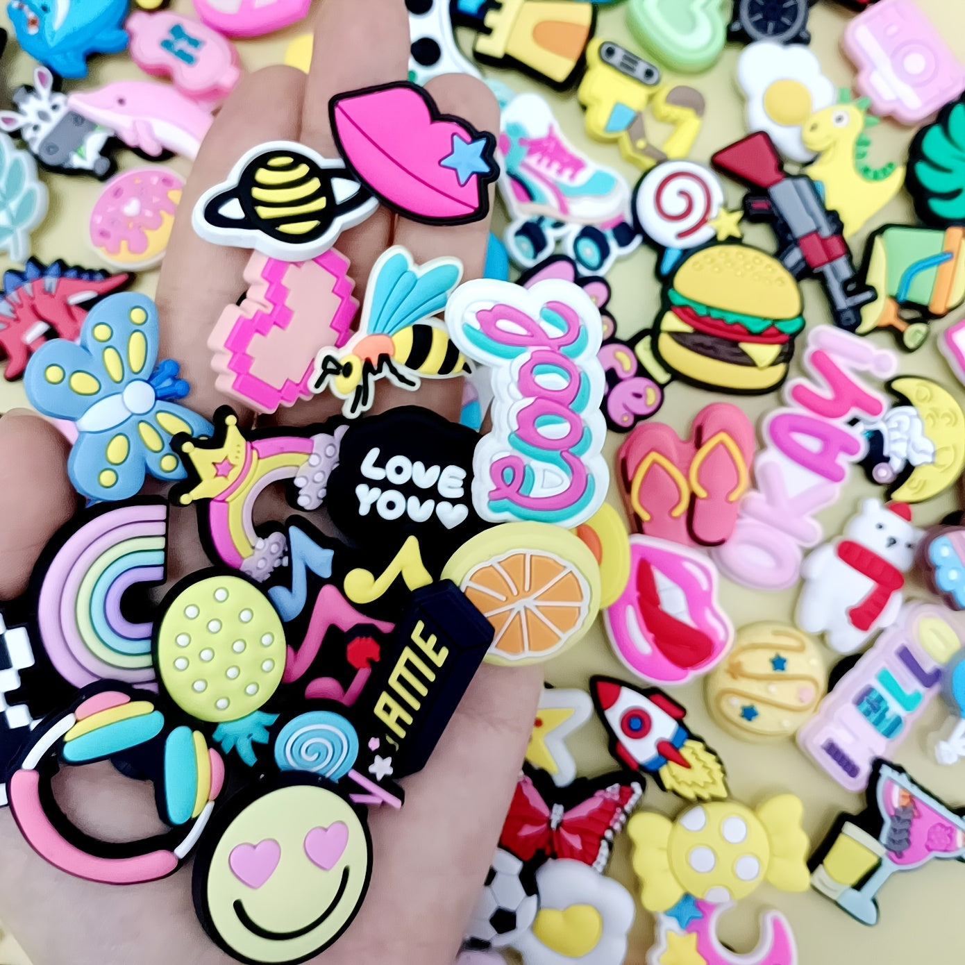 Decorative Shoe Accessories for Women Men Sizes 30 50 100 200 Beach Bag DIY