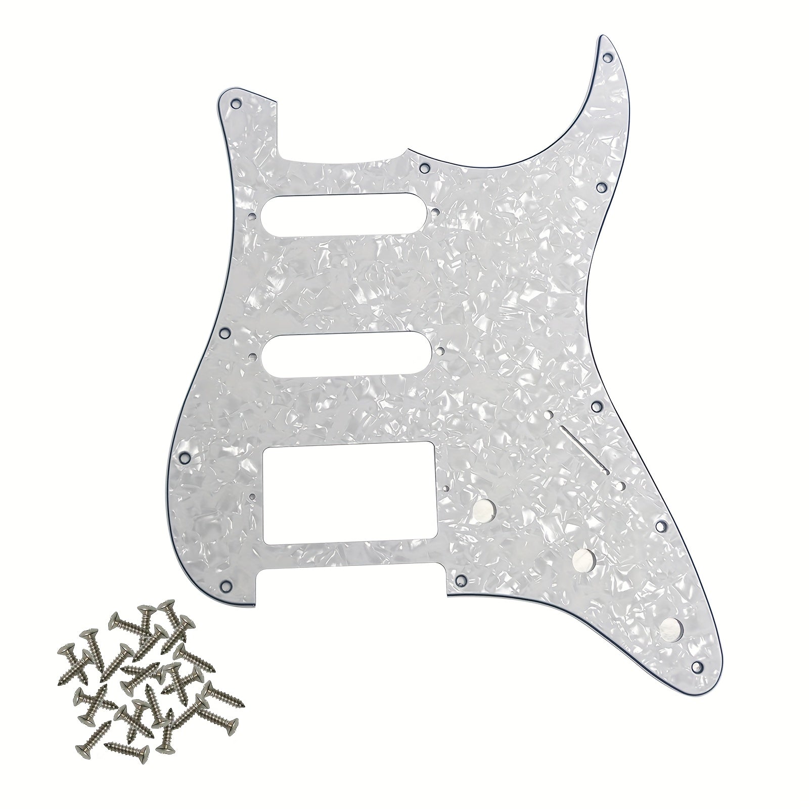 HSS 11-Hole Electric Guitar Pickguard for Standard FD ST Modern Style Guitars Black White Beige