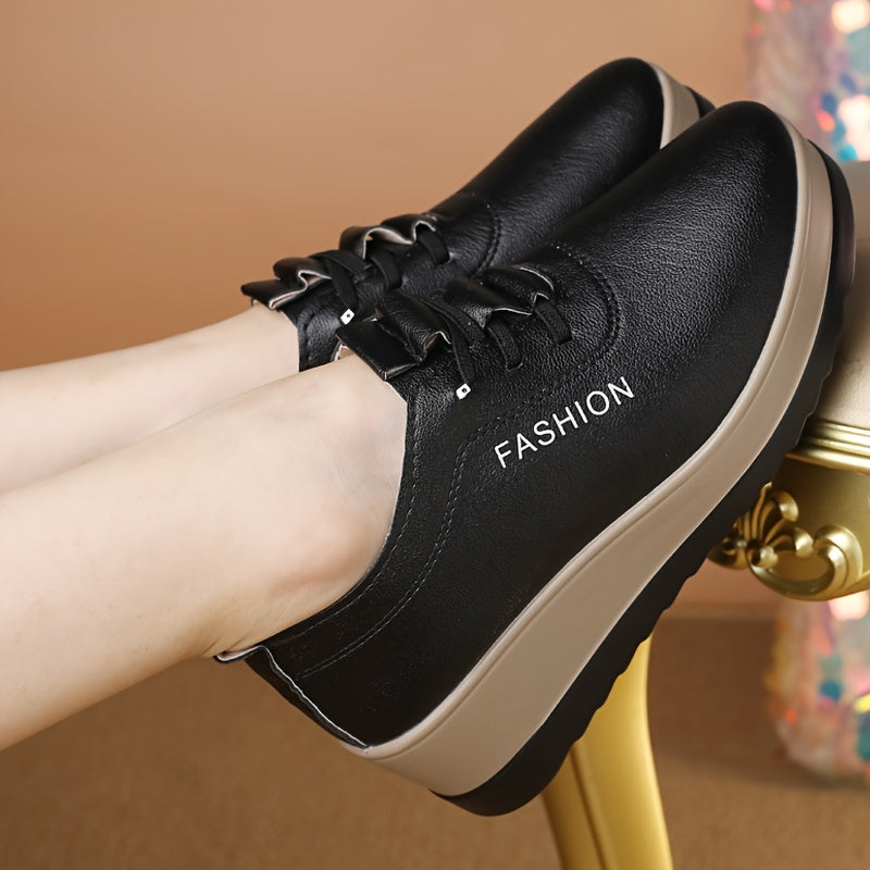 Women's Chunky Platform Shoes Synthetic Non-Slip Cushioned Comfort