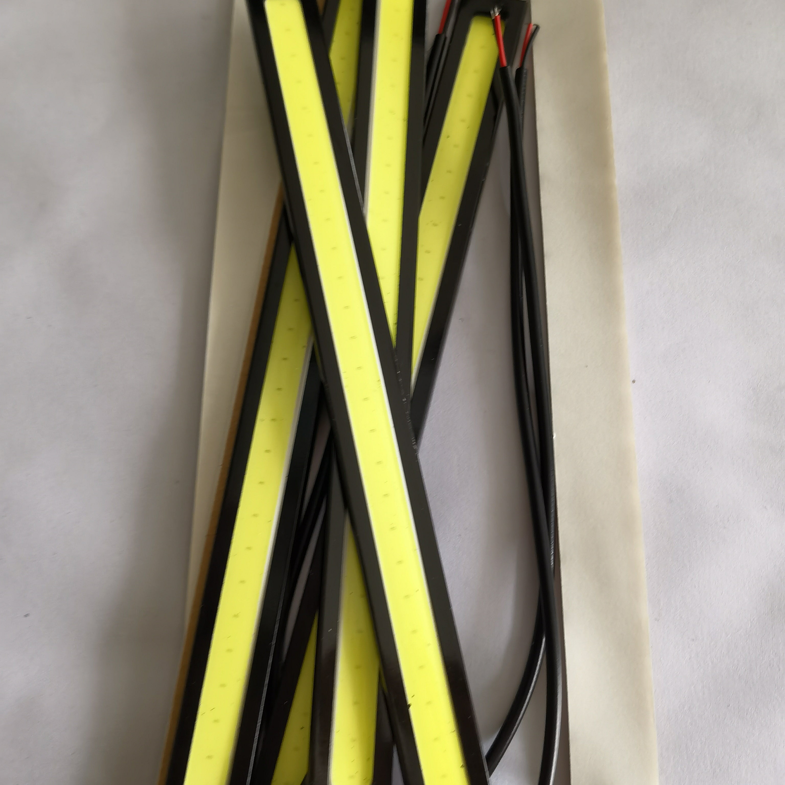 2/4шт 17см водонепроницаемый COB LED лента для автомобиля дневные ходовые огни противотуманный фонарь фара