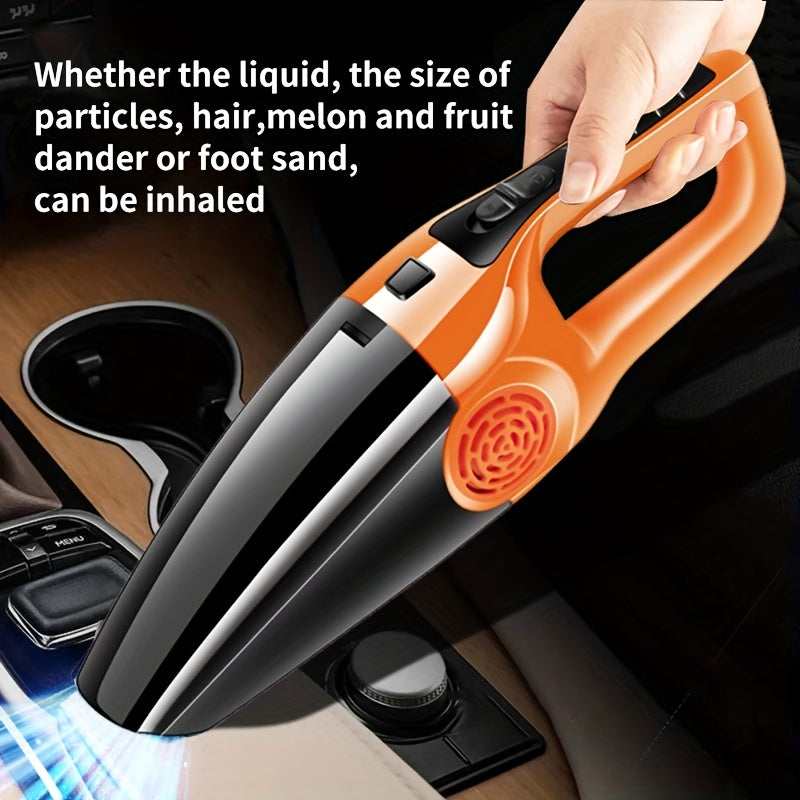 12V Car and Household Vacuum Cleaner with Strong Suction Wet and Dry Use