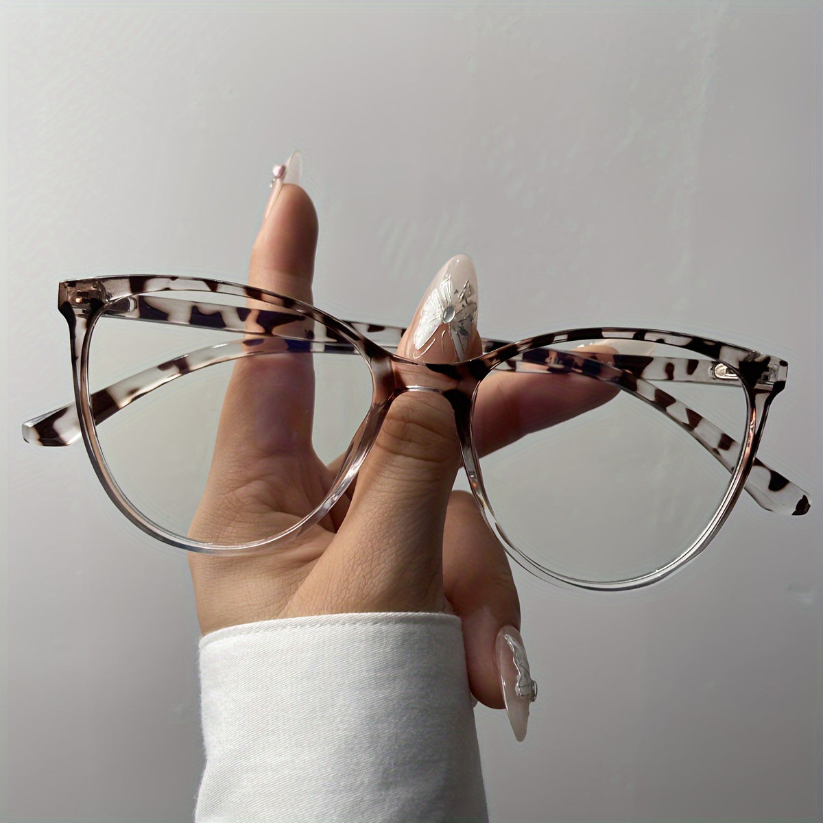 Oval Anti-Blue Light Glasses for Men and Women PC Frame Full Rim Square Style