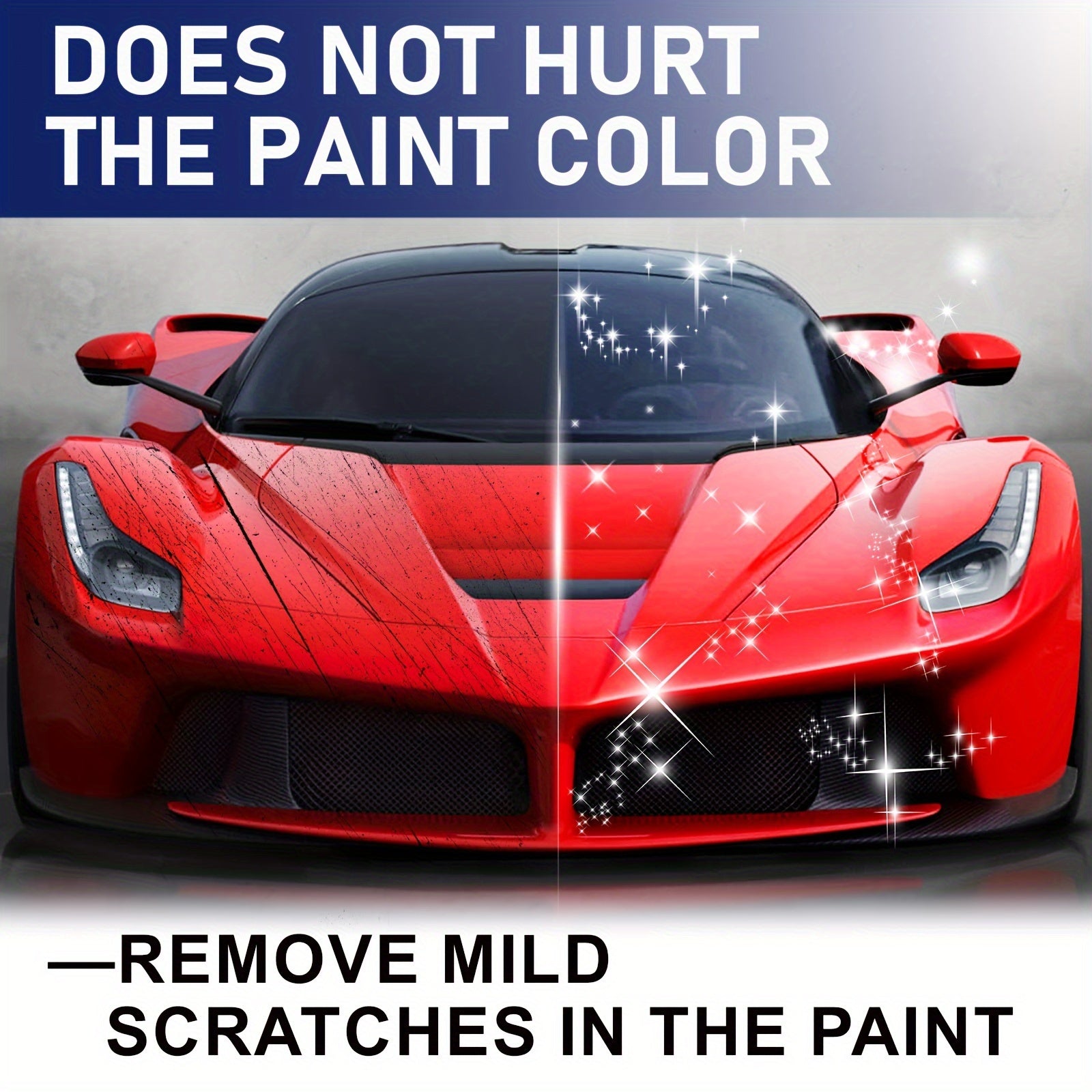 Pasta removedora de arañazos para coche con esponja, reparación de pintura exterior, pulimento, cera