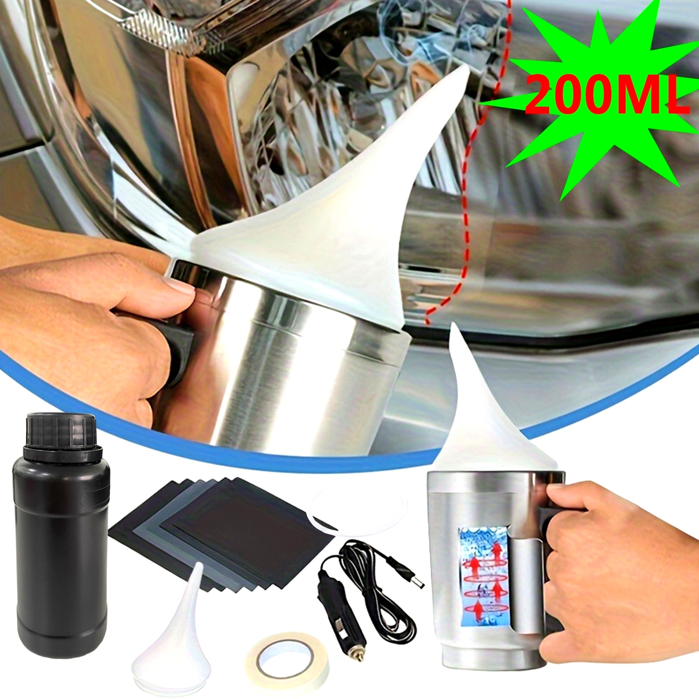 Car Headlight Lens Repair Kit for Restoring Clear Plastic