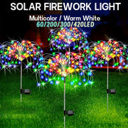 8-Mode Quyosh Energiya bilan ishlaydigan Portlashli Chiroqlar, 420 LED bilan tashqi bog‘, hovli, yo‘lak, partiyali, to‘y dekoratsiyasi