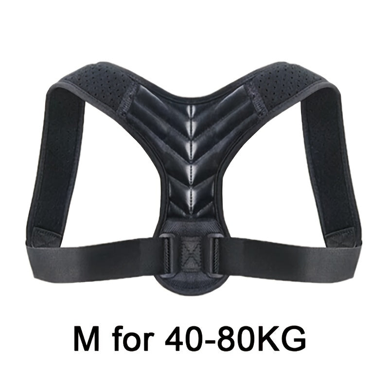 Adjustable Posture Corrector for Women and Men Breathable Shoulder Support Black Grey S/M/L/XL