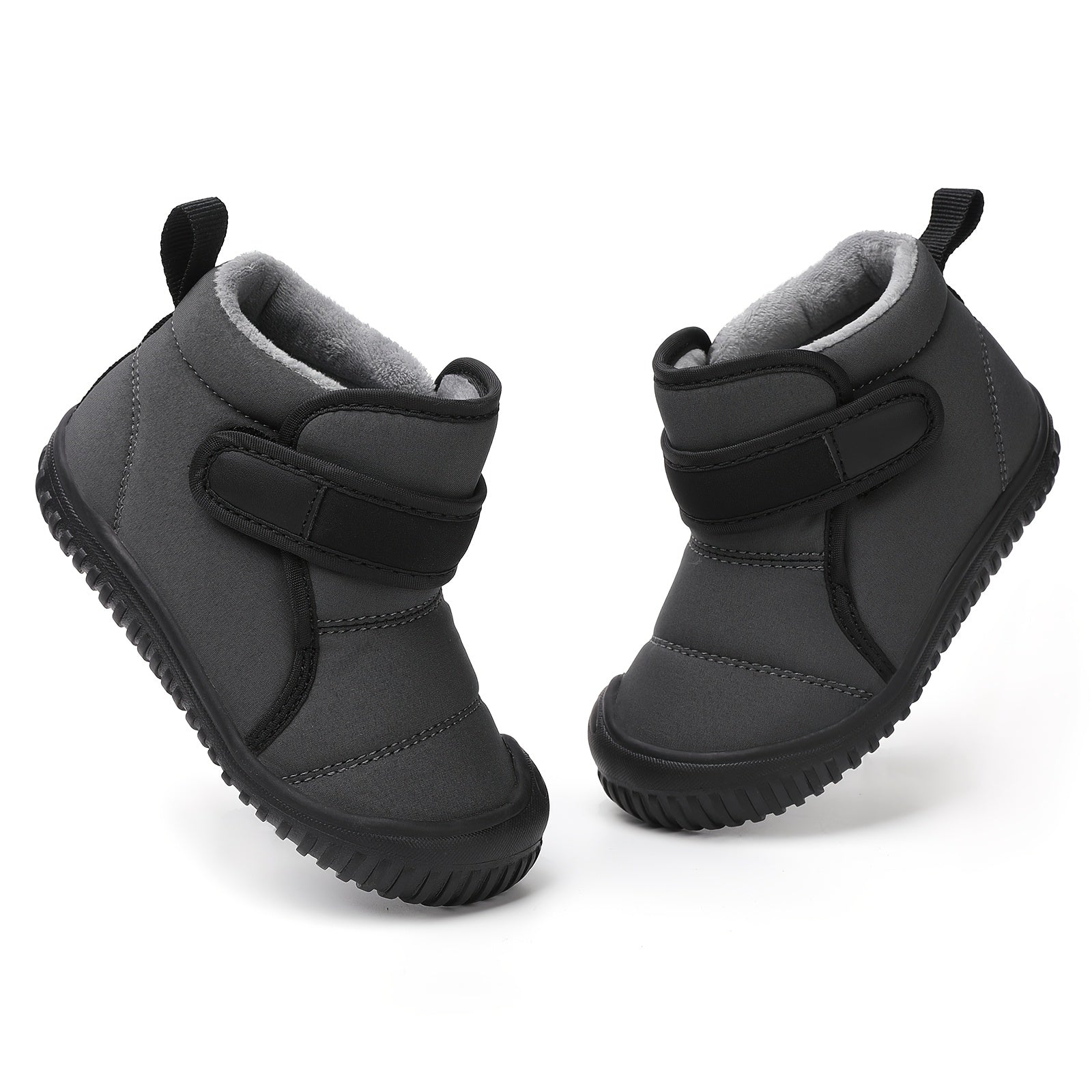 Kids Snow Boots Winter Waterproof Mid Top Outdoor Hiking Shoes for Boys and Girls