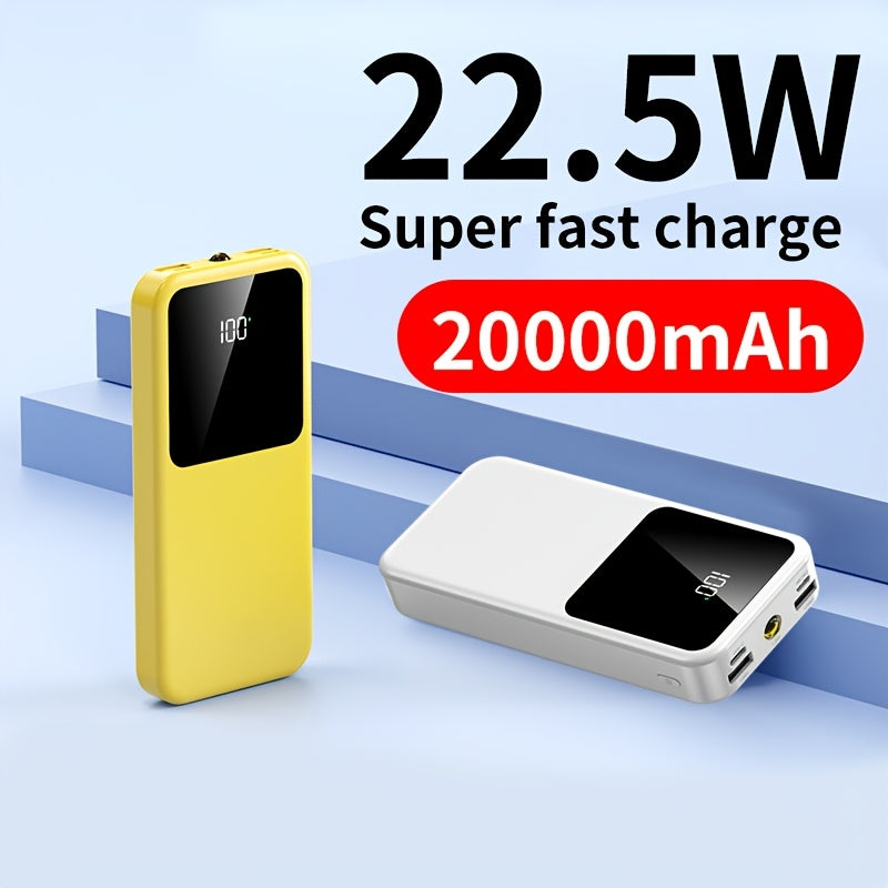 20000mAh Power Bank Fast Charging LED Display Dual Input Output Portable