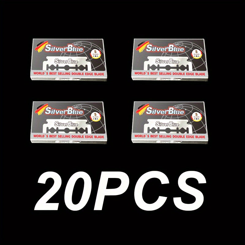 Men Women Double-Sided Stainless Steel Razor Blades 5/10/20 Pcs Sharp Comfortable