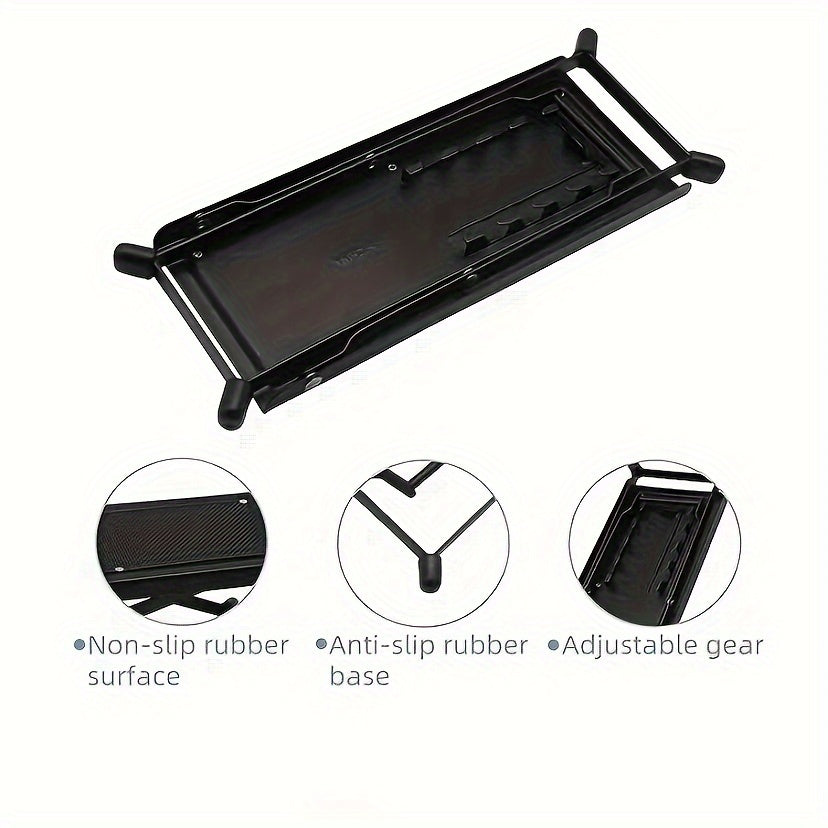 Iron Foot Pedal with 4 Gears Non-Slip Metal Footrest for Guitar and Instrument Use