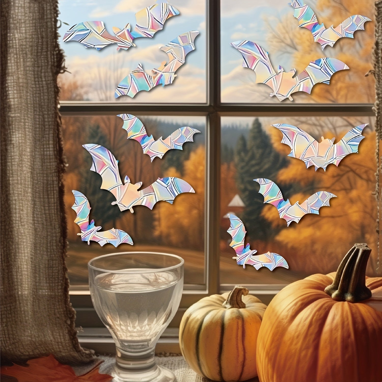 Colorful Rainbow Prism Butterfly Suncatcher Window Stickers Electrostatic Glass Decals