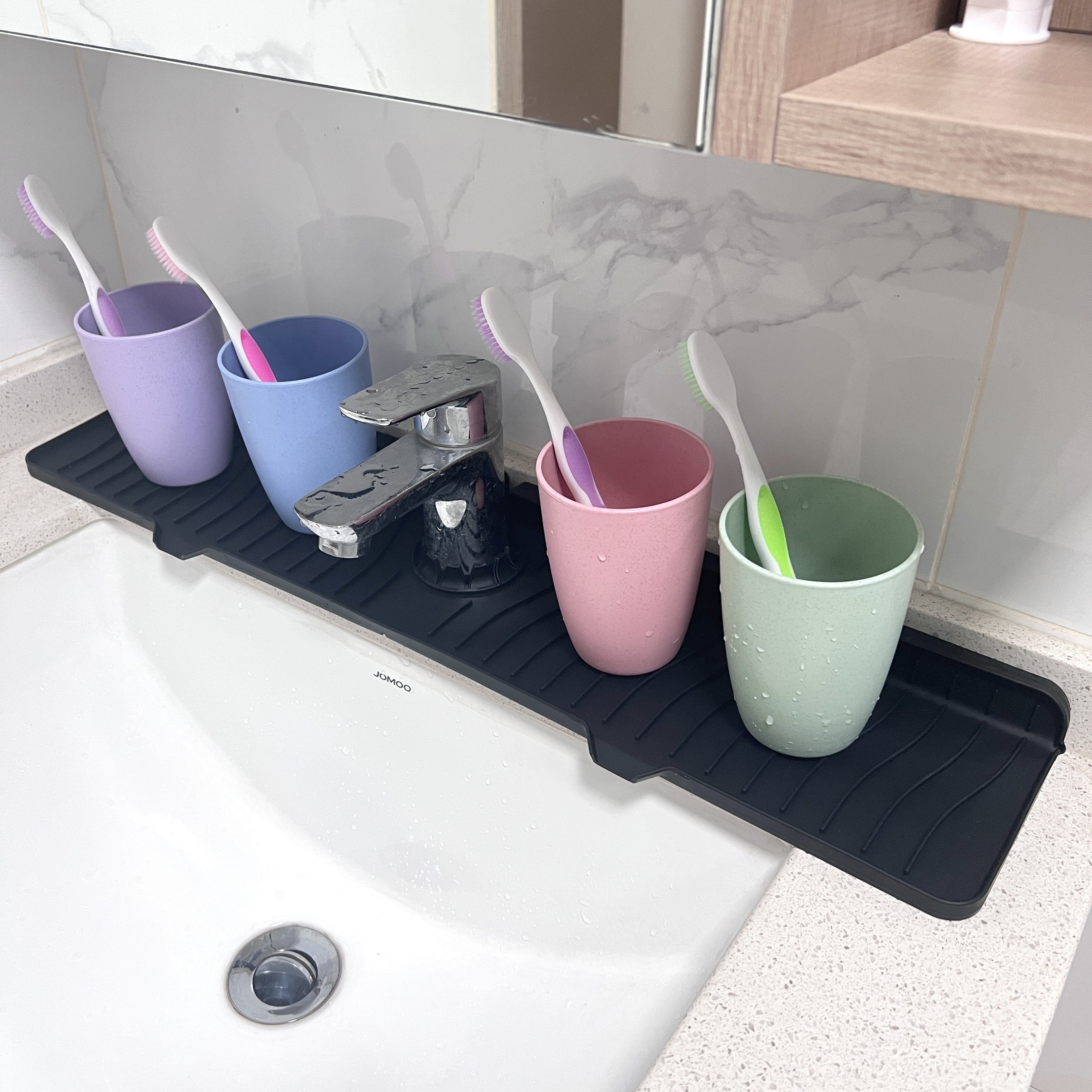 Silicone Faucet Drain Pad for Kitchen Sink Non-Slip Countertop Protector