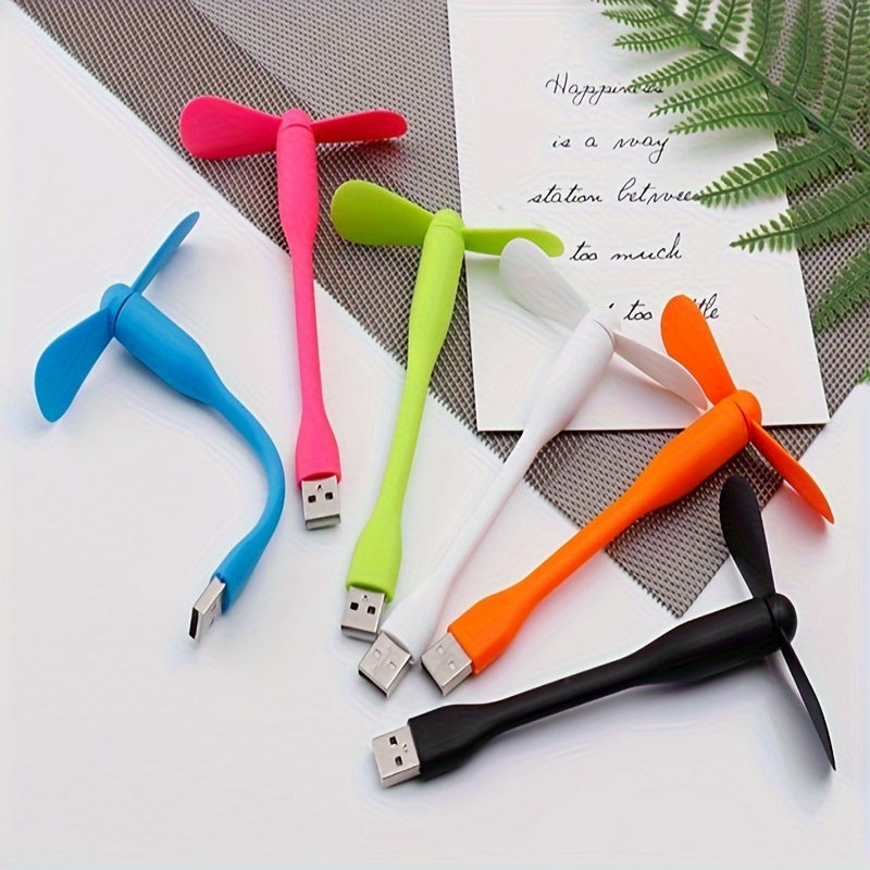Mini USB Fans and 3-in-1 Phone Fan Set Portable Flexible Cooling Fans for Mobile Devices and Laptops