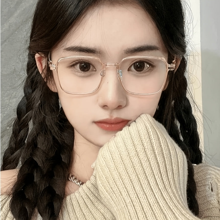 Women's Blue Light Blocking Glasses Square Frame Anti-Blue Light Spectacles