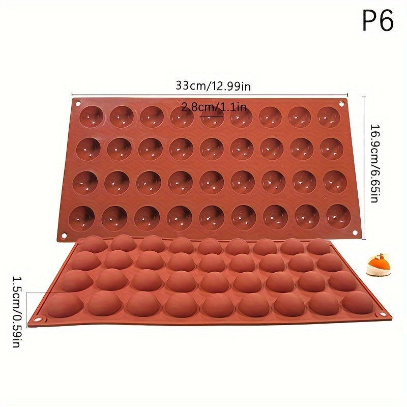 3D Silicone Hemisphere Chocolate Mold for Candy Pudding Baking Tools