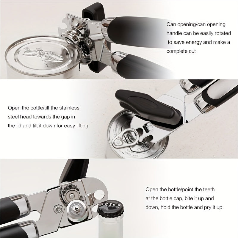 Kitchen Gadgets Set with Garlic Press Can Opener Walnut Clip Pizza Cutter Steak Mallet