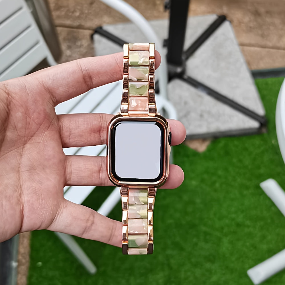 Stainless Steel and Resin Smartwatch Band for 38mm to 45mm Sizes