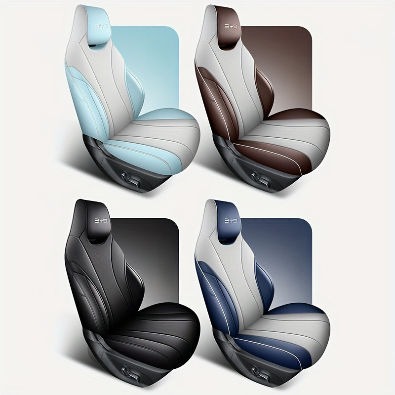 Full Set Car Seat Covers 5-Seat Synthetic Leather All-Season Protection