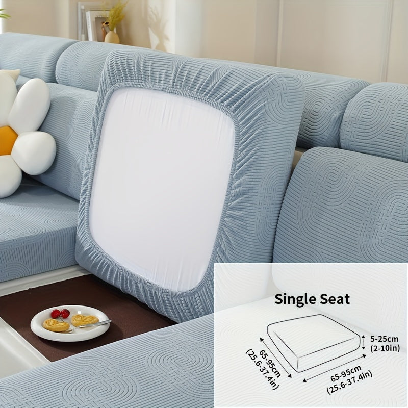 Чехол для дивана жаккард с универсальной посадкой и эластичным дизайном для защиты мебели и домашнего декора в любой комнате.