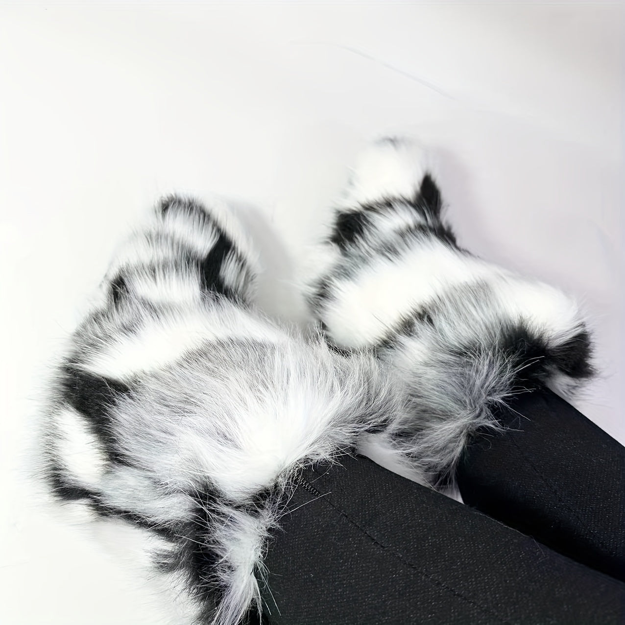 Women's Pink Faux Fur Cozy Winter Snow Boots High-Cut