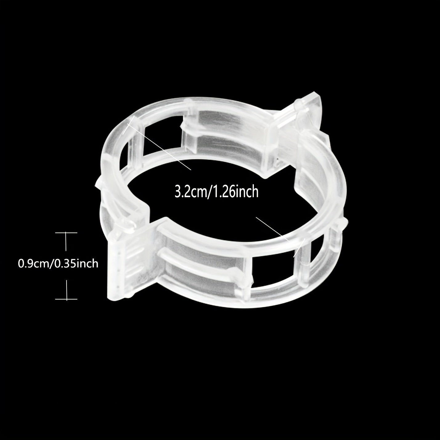 300-Pack White Plastic Garden Trellis Clips for Climbing Vegetables and Flowers