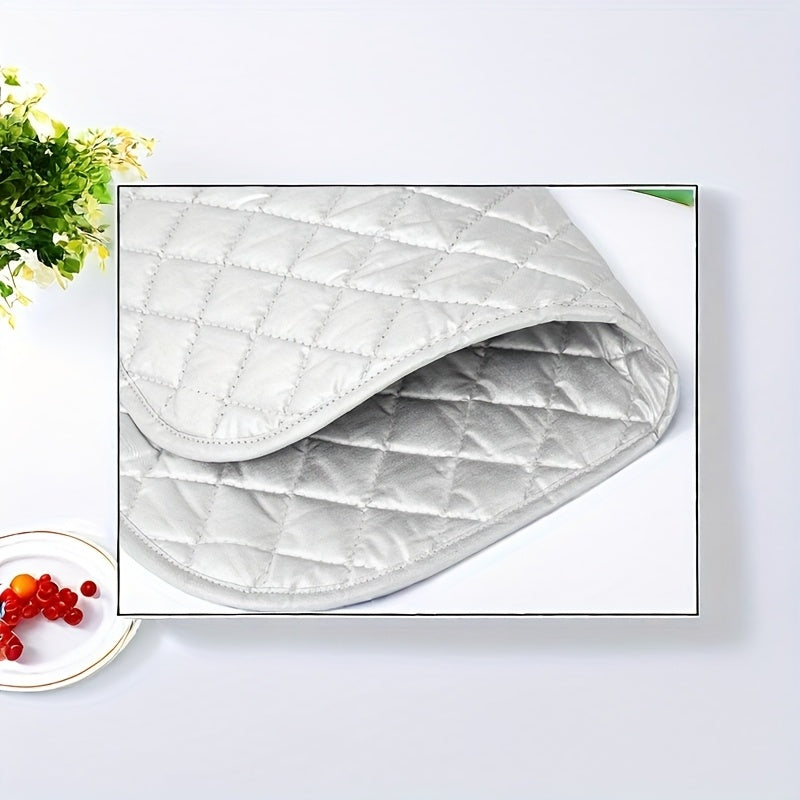 Alfombra plegable de aislamiento térmico portátil para planchar ropa con recubrimiento de algodón