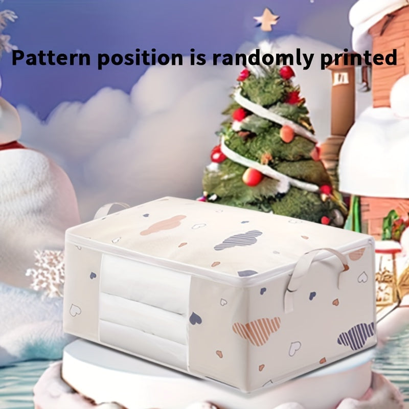 Bolsa de almacenamiento estacional para Navidad y organización del hogar, de tela duradera