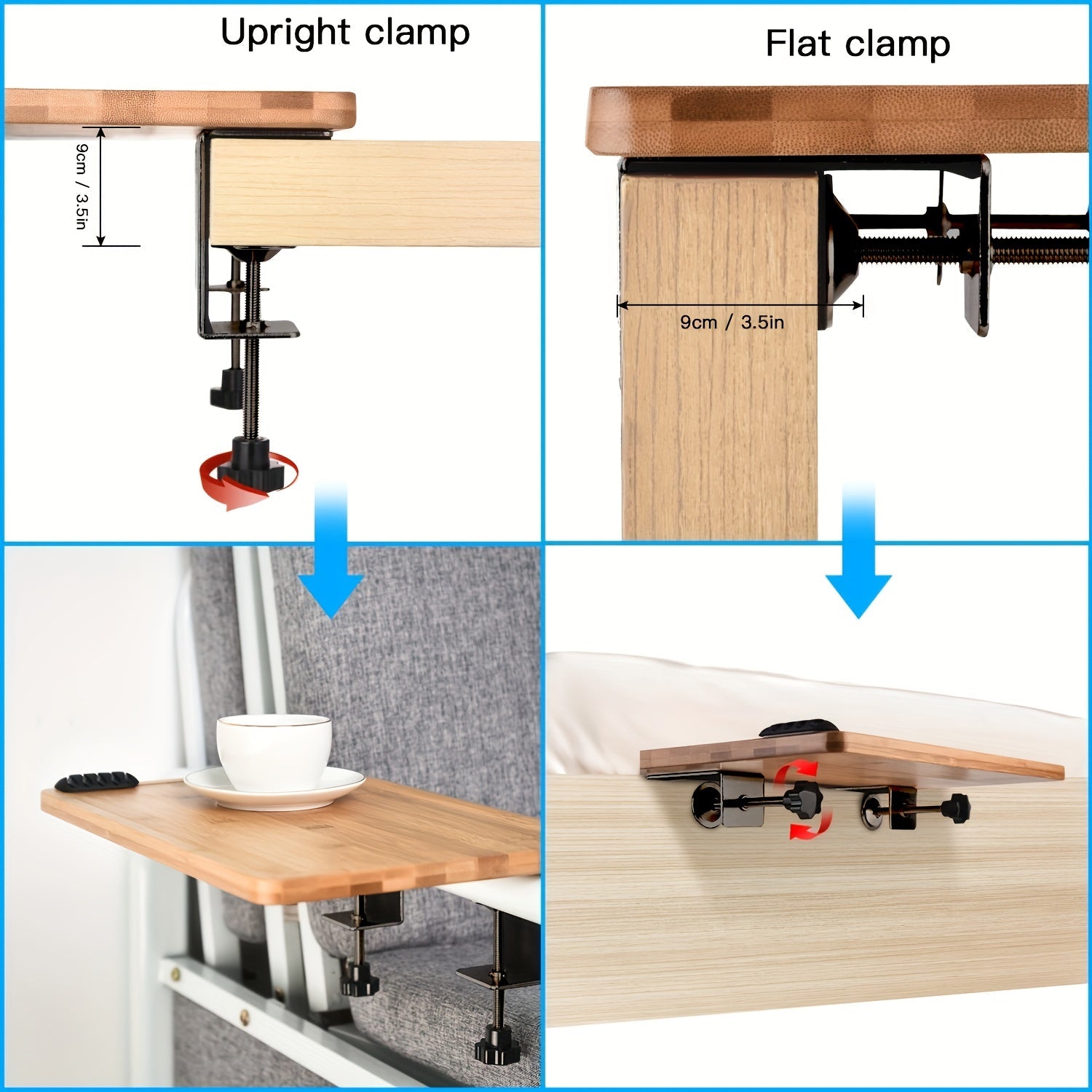 Estante de sujeción en la mesita de noche de bambú moderno para dormitorios y balcones