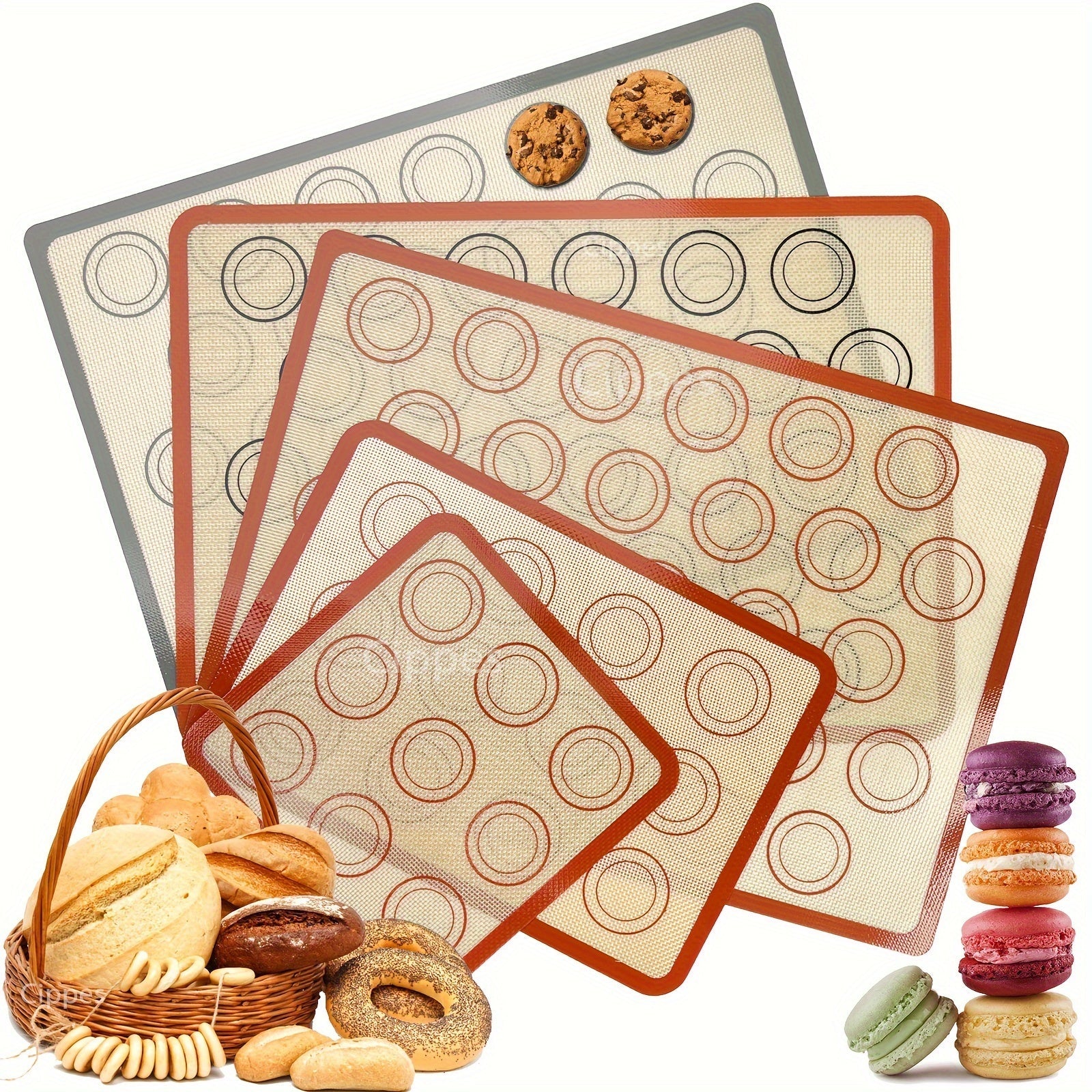 Silicone Baking Mat 41.91cm x 29.46cm Non-Stick Heat Resistant Reusable