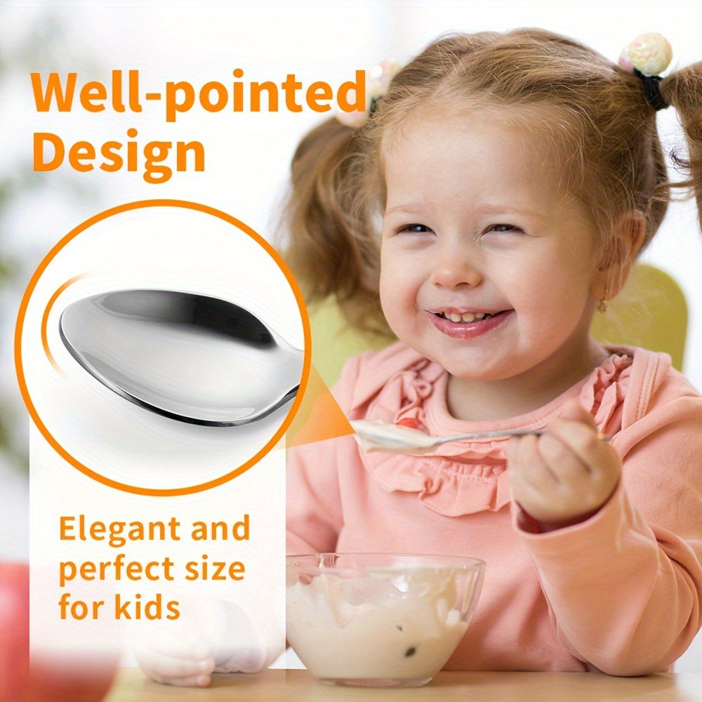 Juego de 4 utensilios de acero inoxidable con acabado espejo, apto para lavavajillas