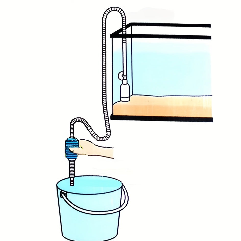 Semi-Automatic Aquarium Siphon Vacuum Cleaner Pump for Maintenance