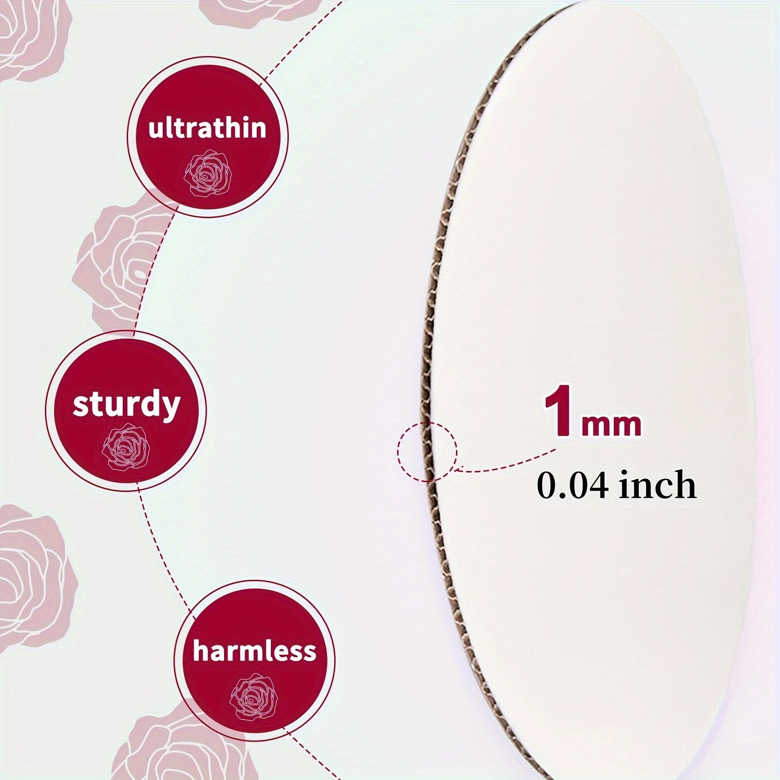 Pack of 20 White Cake Boards in 4 Sizes Food-Grade Cardboard for Baking