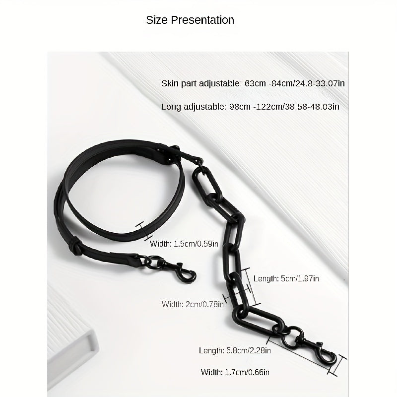 Stylish Handbag Strap Microfiber Resin Adjustable Length for Bag Customization