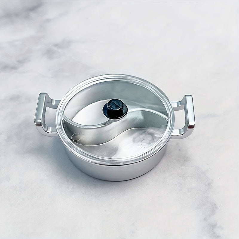 Small PVC Hot Pot Container with Dual Flavors and Electroplated Durability