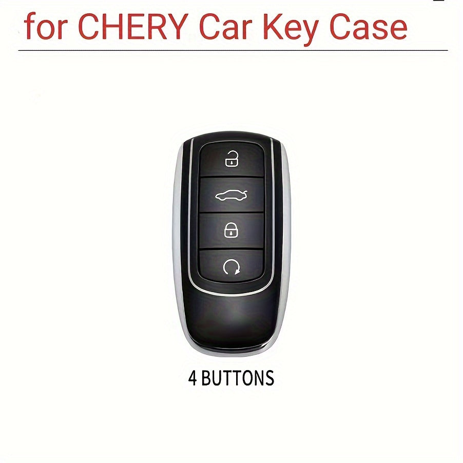 Car Key Case for SUV Universal Leather with Keychain for Tiggo 7 Plus Arrizo 5 Plus