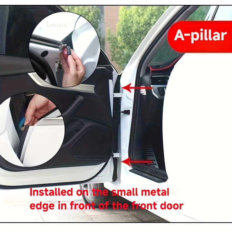Car Door Gap Sealing Rubber Strip Noise Reduction Dustproof Easily Installed
