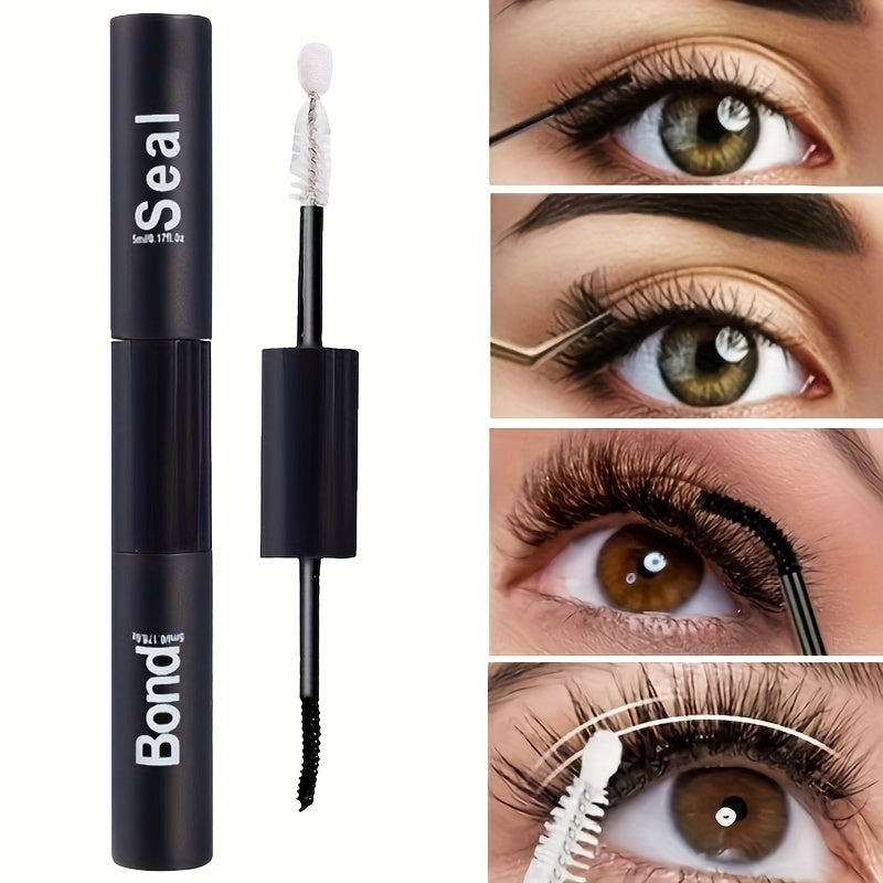Pegamento y sellador de pestañas a prueba de agua para mujer de doble extremo