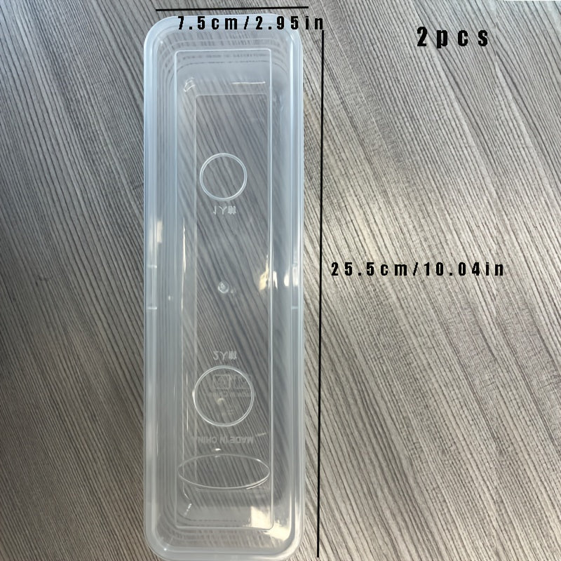 Stackable Transparent Refrigerator Storage Container with Lid BPA-Free for Fruits Vegetables and Beverages