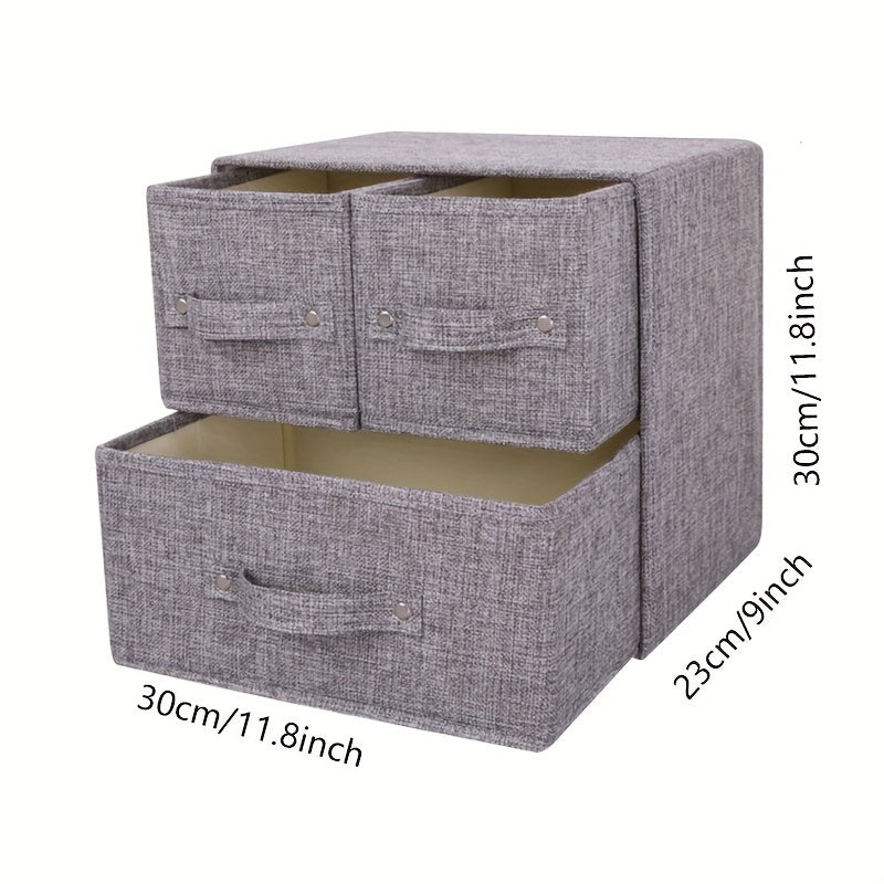 Foldable Lingerie Drawer Organizer Space-Saving Insert for Ties Socks Underwear