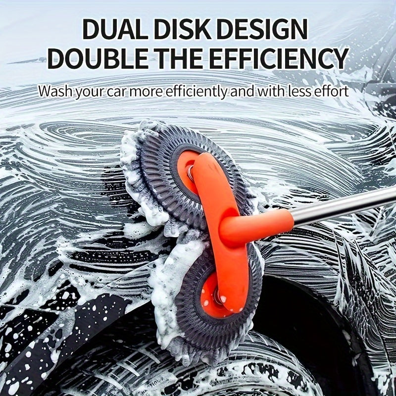 Yorqinlik uchun maxsus cho'tka boshli va teleskopik mop bilan avtomobilni tozalash to'plami