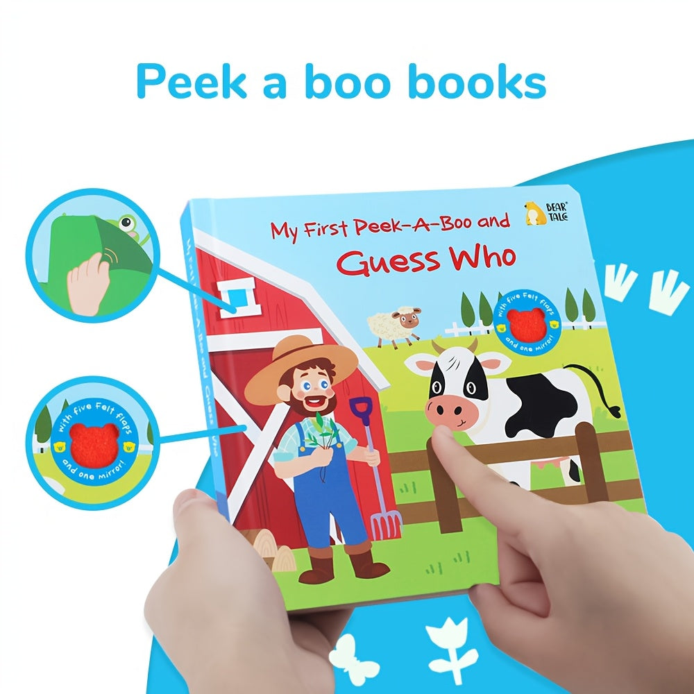 Children's Farm Animal Educational Book Hardcover for Ages 3+