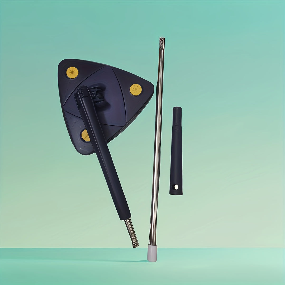 360 Degree Rotating Triangle Mop for Floor Wall Glass Cleaning