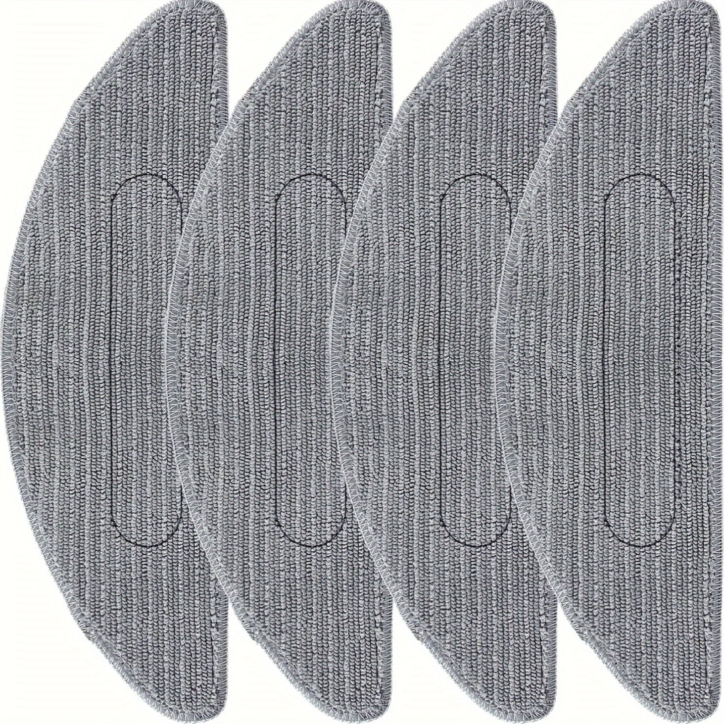 Set of 4 Washable Microfiber Mop Pads for Robot Vacuum Cleaner, Reusable Ultrafine Fiber Floor Cleaning Pads